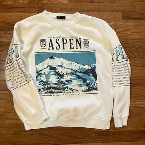 Vinyl icons large women’s Aspen sweatshirt. Soft and cozy. L
